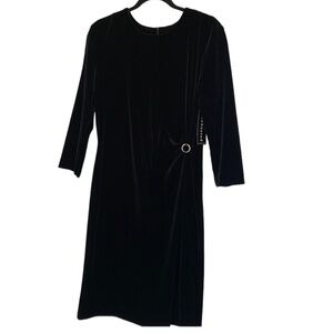 Connected apparel velvet dress size 10 new